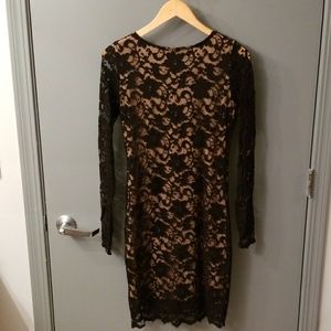 Black lace dress, Karen Kane